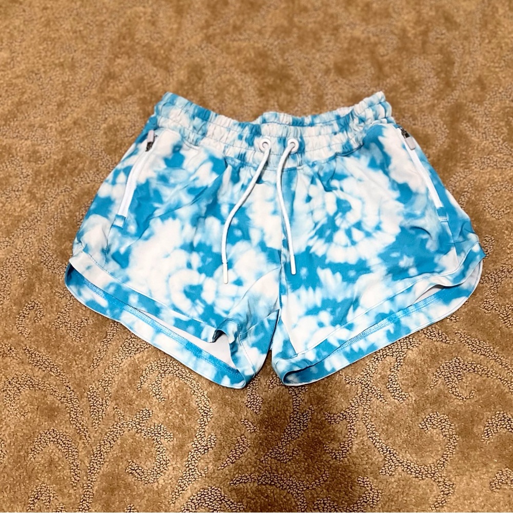 Blue tie-dye size 12 Athleta girl shorts